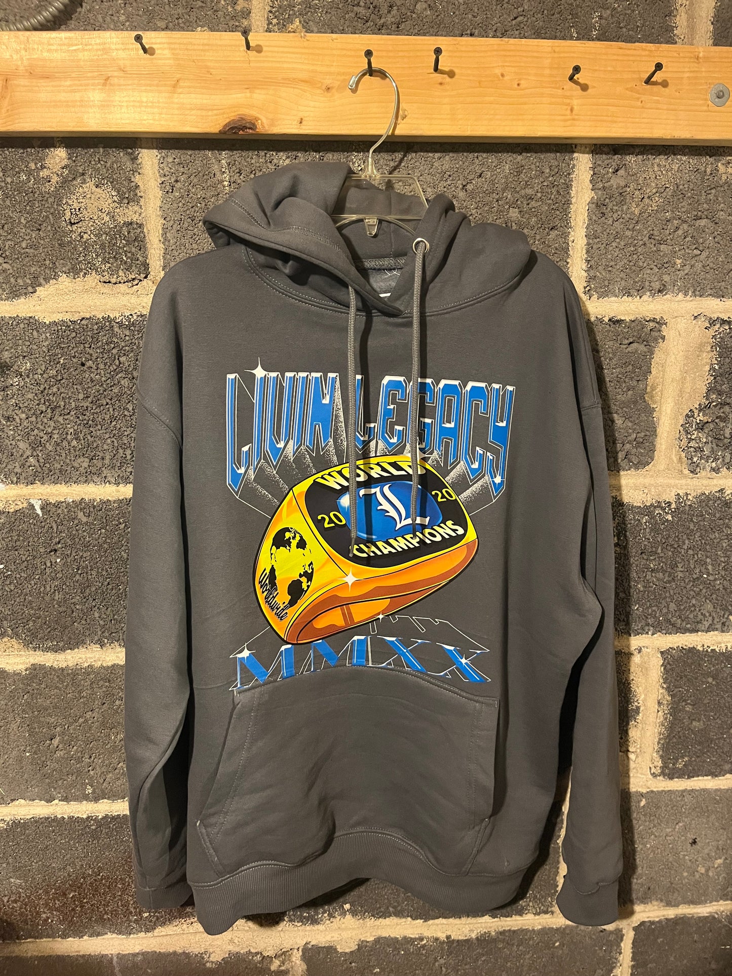 Livin Legacy World Champion Hoodie (Charcoal Grey)